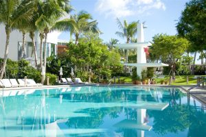 Tropicale pool deck and luxury cabanas at Miami Beach EDITION Residences