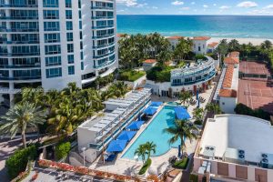 The luxury oceanfront estate of The Bath Club Miami Beach on Millionaire's Row