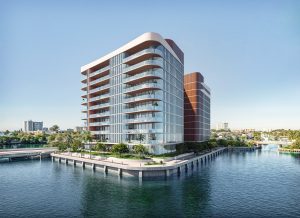 The 10-story glass architectural gem of Solana Bay Miami designed by Arquitectonica